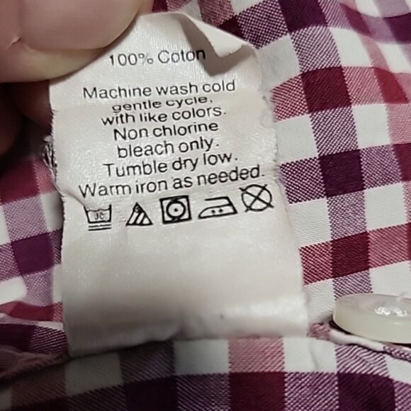 J. Crew Men's Shirt Size L Slim Fit Red Checked Button Up Long Sleeve Preppy - Picture 7 of 11